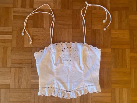 Top Broderie anglaise H&M Gr S neu