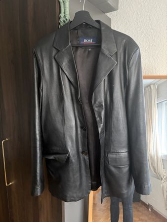 Oversized Lederjacke