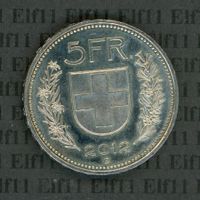 CHF___5.00 2012 vz-unz 5 Franken