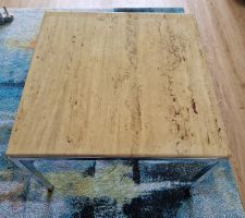 Tisch Marmor Metall Gestell vintage 70cm breit guter Zustand