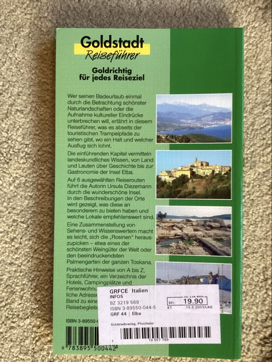 Libri: Elba Reiseführer 2001 – Usato da Reichenbach i. K. venduto da astra2010 1