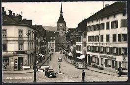 Aarau, Vordere Vorstadt mit Hotel Lion d