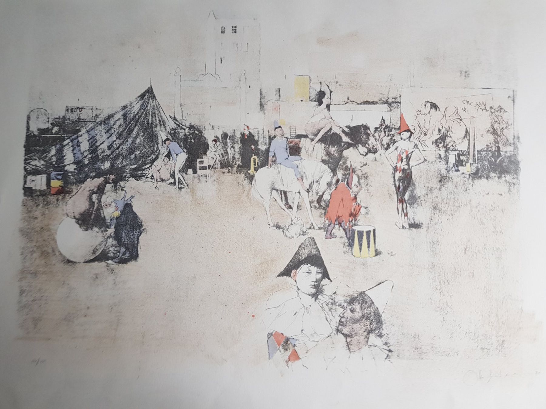 Grafica & Litografie: OTTO BACHMANN LITHOGRAPHIE SIGNIERT NUMMERIERT – Usato da Gersau venduto da grafik-kunst 1