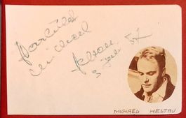 Michael Heltau Autogramm signiert Albumblatt 7.5x12cm