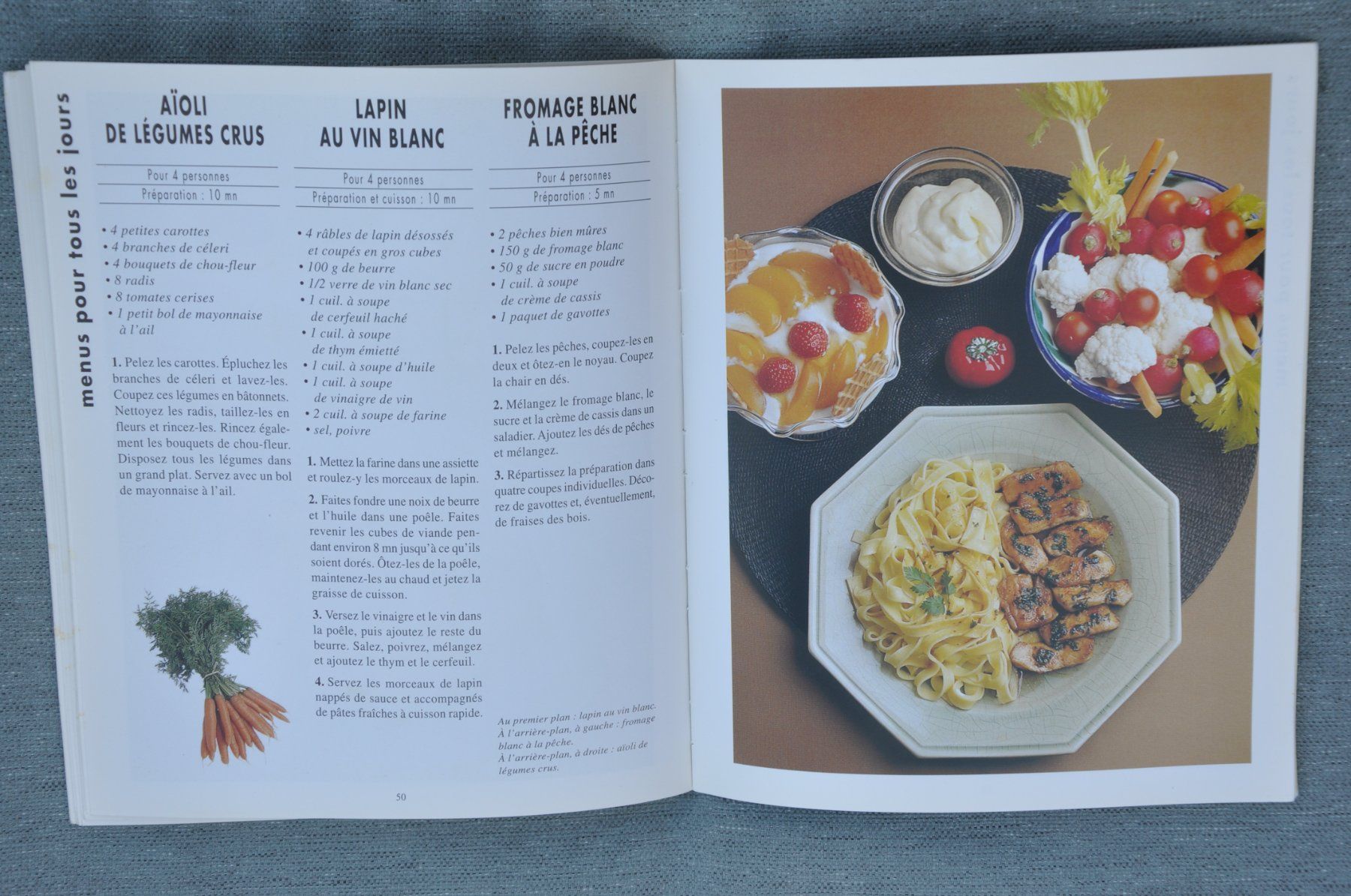 Bücher: 25 menus en 25 minutes – Gebraucht aus Fully von Minouchka 2