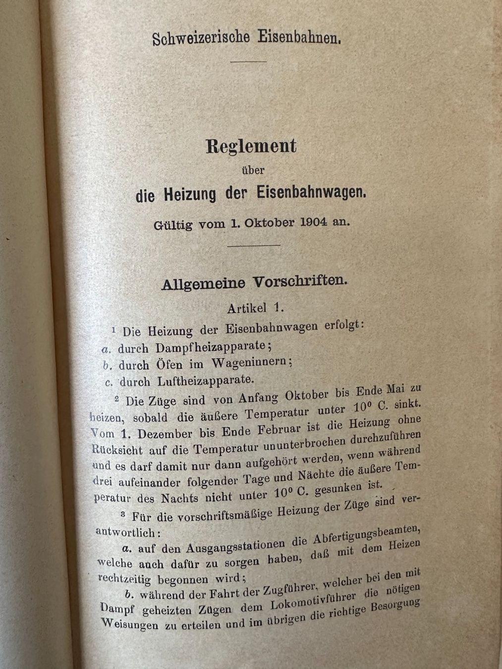 Documents: SBB, Uraltes SBB-Reglement (1904) – D'occasion à Zürich par Linthi1 3