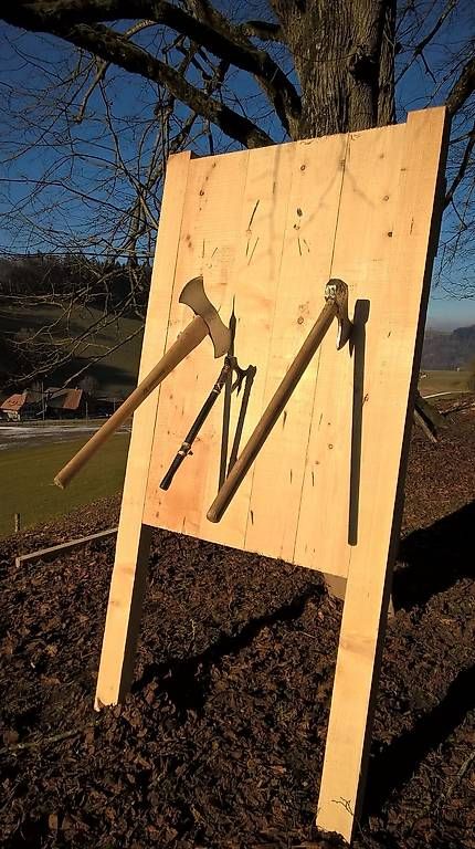 Giochi: Massive Axtwurfscheibe inkl. Tomahawk Axt – Usato da Grünenmatt venduto da Lerchholz 1