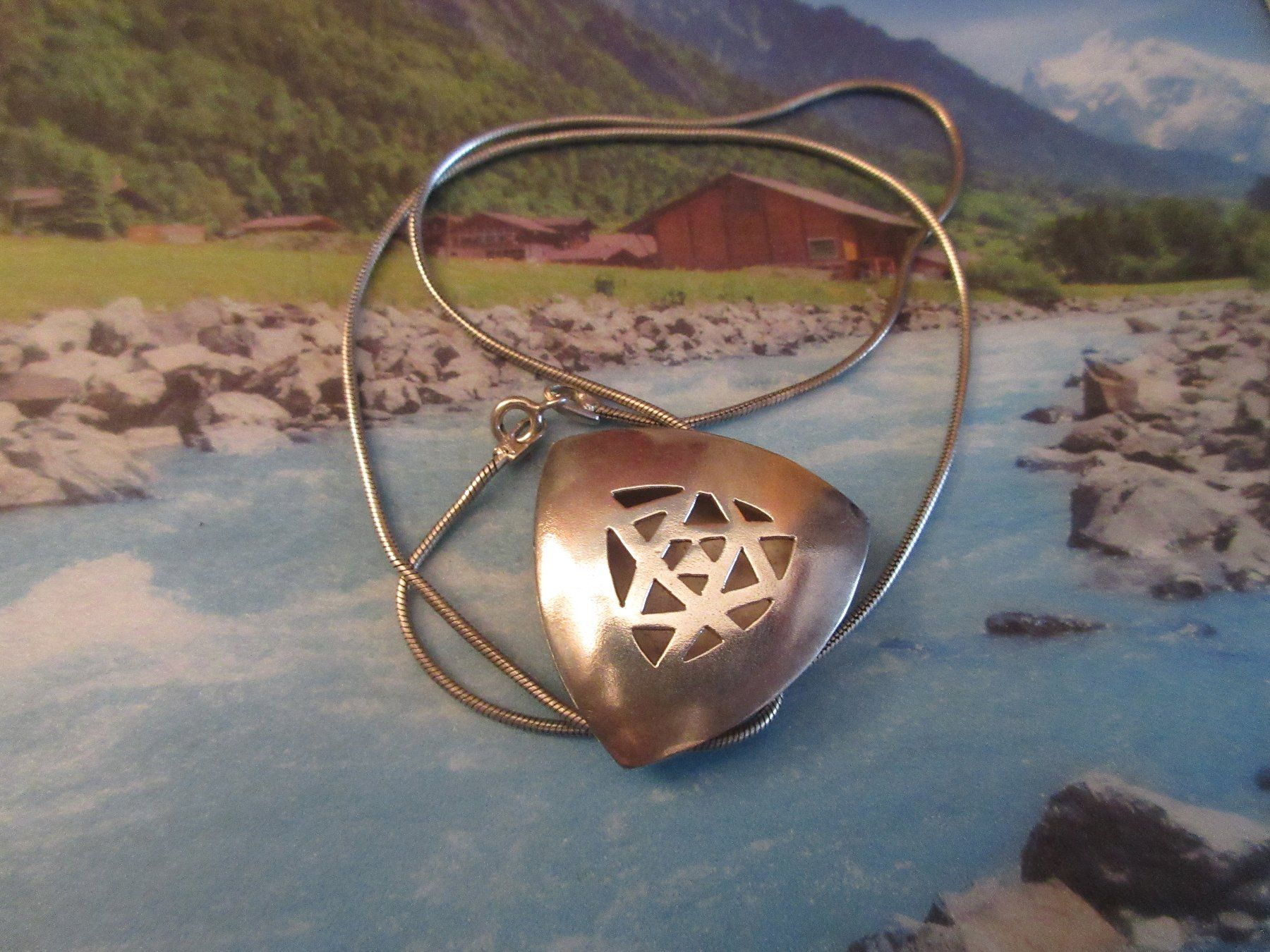 Ketten: Elegante Kette mit Anhänger, 925 Silber – Gebraucht aus Grenchen von Elenka 1