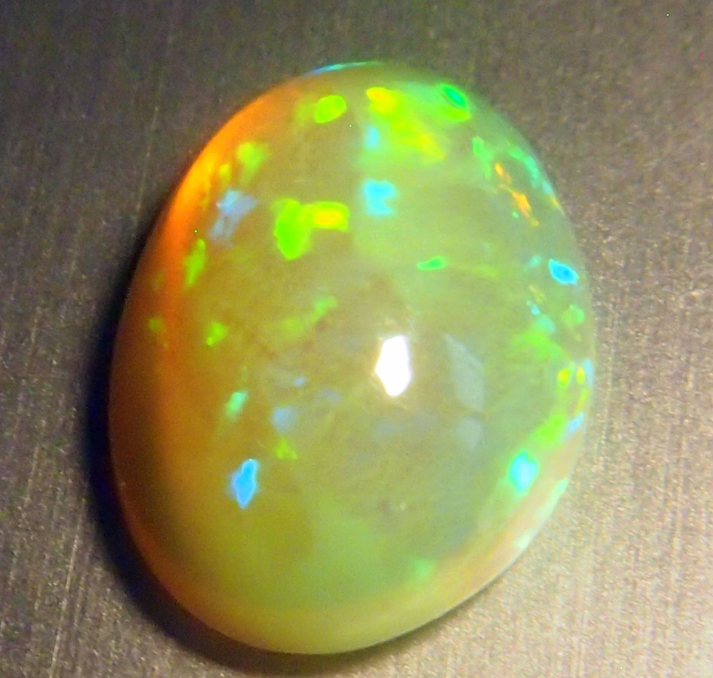 Edelsteine: 3,52 ct. Top-funkelnder WELO-Feueropal – Neu und originalverpackt aus Reinach BL von Marblue 5