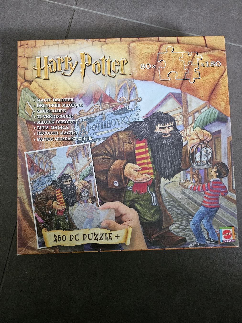 Puzzle: Puzzle Harry Potter 260 pièces + Magic Decoder. Comme neuf! – Usato da La Joux FR venduto da car_ck96