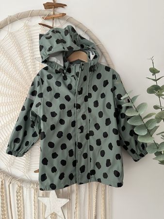 LINDEX Regenjacke mit Pünktchen, Gr. 122/128 *NEU