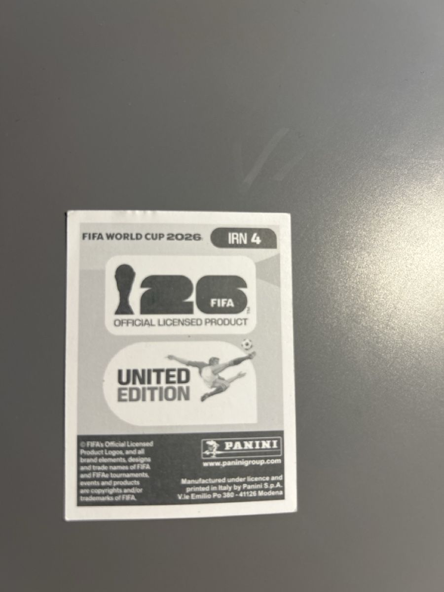 Panini Carte collezionabili: Panini - WM 2026 - Ehsan Hajsafi - IRN 4 – Nuovo (secondo la descrizione) da Boniswil venduto da sim_7zhp 1