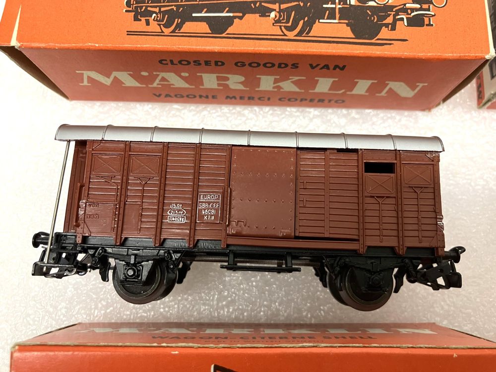 Märklin Modelleisenbahnen: märklin 4515/02 - 4602/05: 4x Güterwagen SBB K3 - Shell... – Gebraucht aus Thun von retoolinoo 3