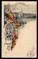 Lithographie Genève, Stand de Saint-Georges, Flagge