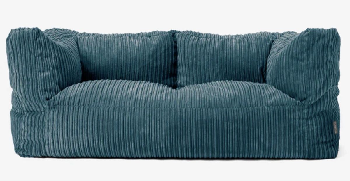 Divani: Big Berta 2-er Cord Sofa blaugrün – Nuovo (secondo la descrizione) da Rüti ZH venduto da Any012
