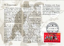 1989 REVOLUTIONSJAHR MAXIMUMKARTE AUSGABETAG - DA187