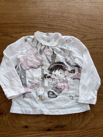 Süsses Mädchen Langarmshirt Gr. 80