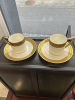 MF Tres Limoges Kaffeetassen, Frankreich. Pures Gold!