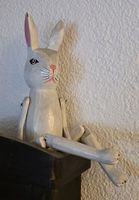 Holz Osterhase, beweglich, Vintage, zum Dekorieren!