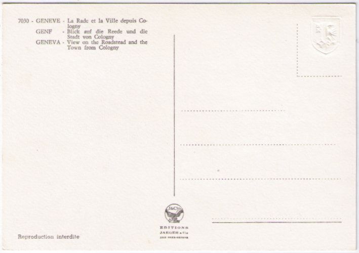 Cartoline postali: Genf / Genève – Usato da Binningen venduto da Mountainrider 1