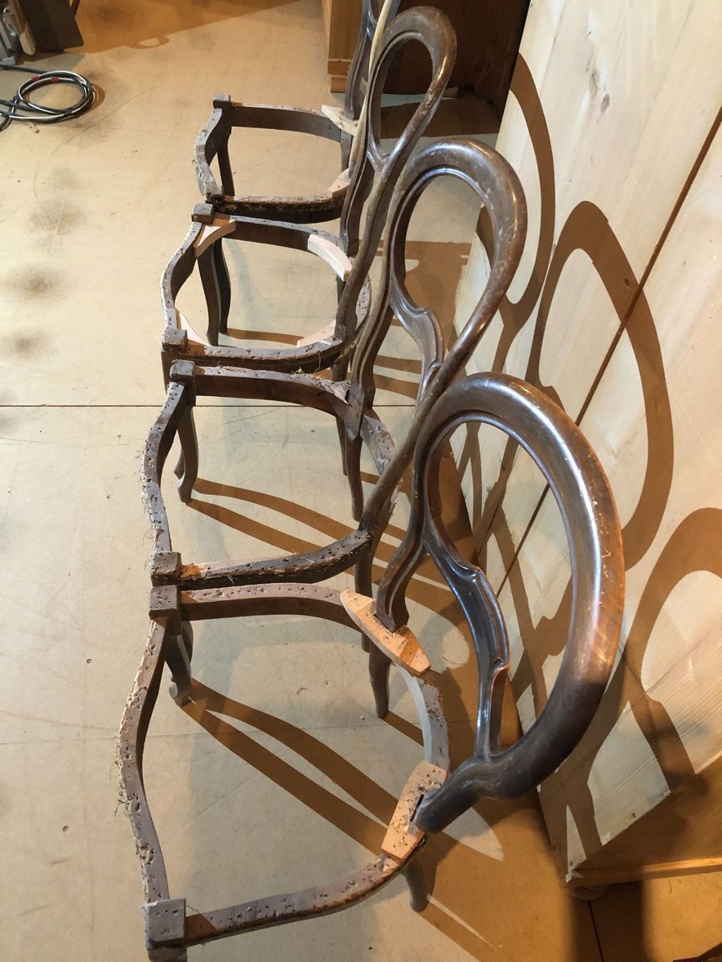Stühle: 4 antike Polsterstühle – Gebraucht aus Beinwil (Freiamt) von Zedel1923 3