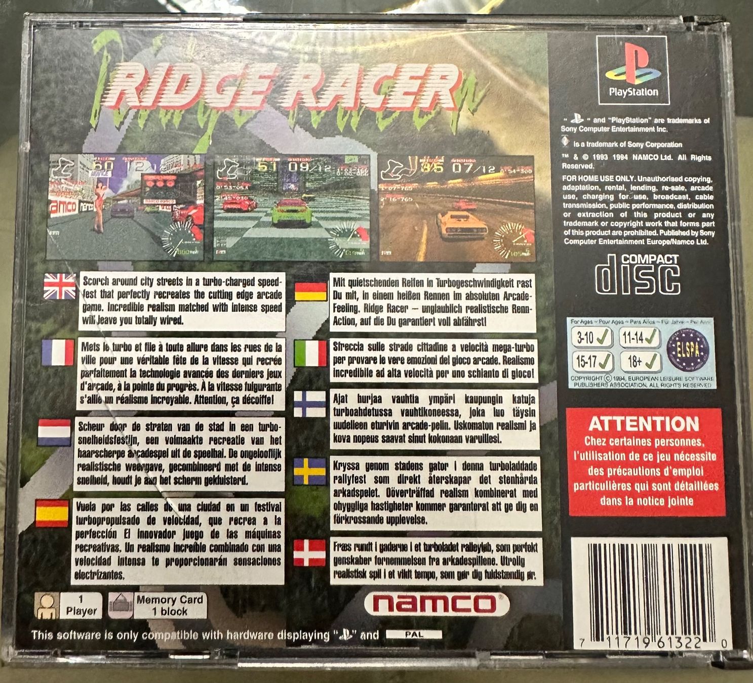 Giochi: Ridge Racer PS1 – Usato da Payerne venduto da gil_92mn 1