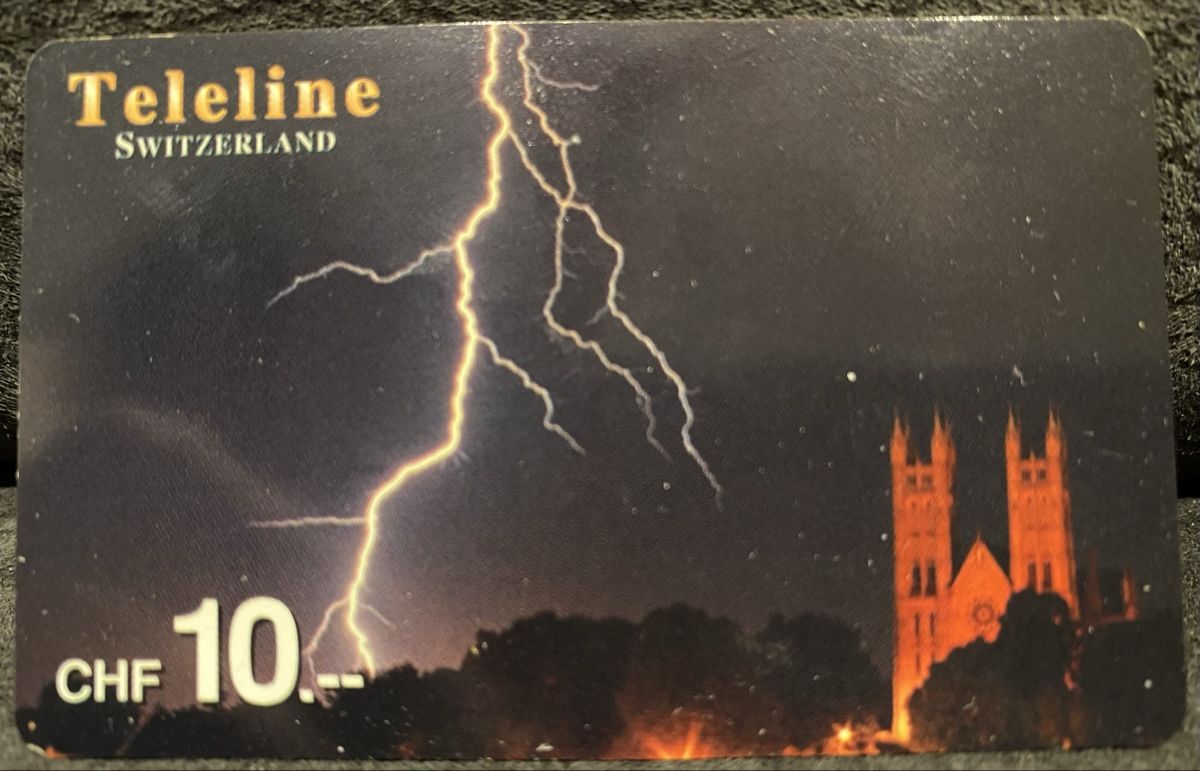 Telefon- & Taxkarten: Teleline  – Defekt aus Lausanne von babacard10