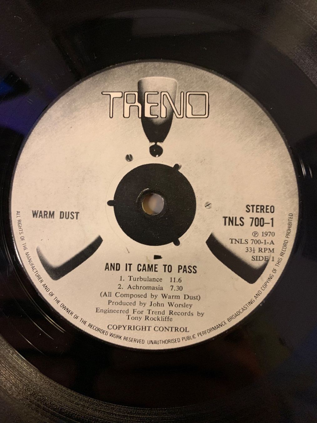 Schallplatten: Warm Dust - And It came To Pass – Gebraucht aus Aesch BL von BlueMusicRecords 3