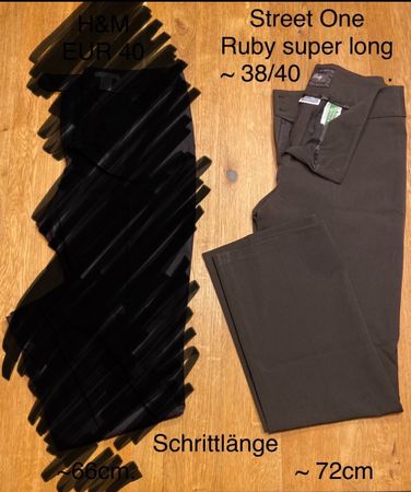 Elegante Hose von street one, Gr. 38/40, braun