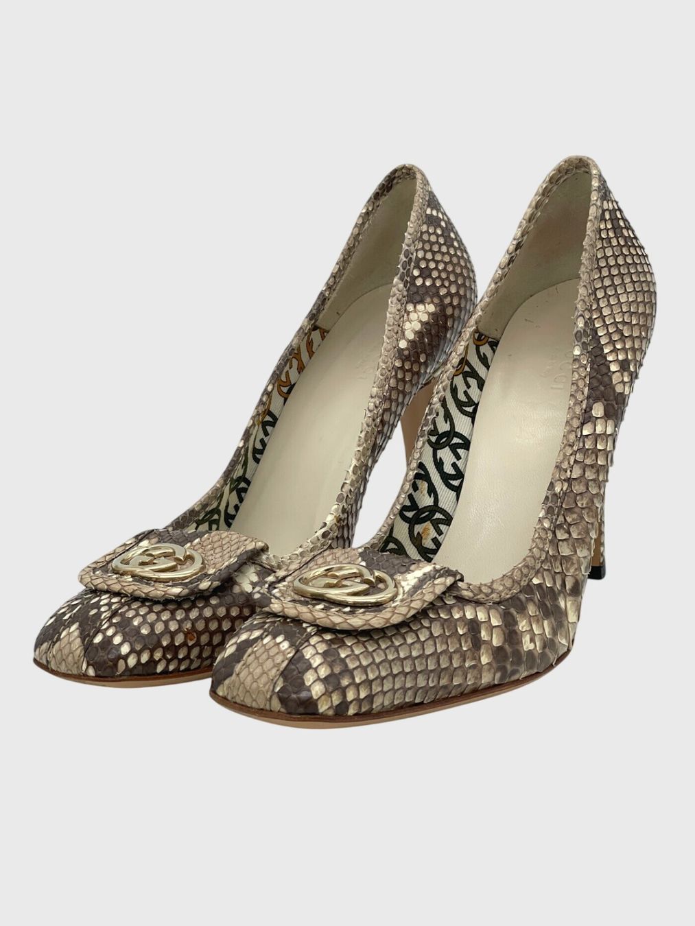 Gucci Chaussures femmes: Gucci Python GG Pump EU 39 Mehrfarbig – Neuf (Voir description) à Zürich par shoe_shop 2