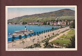 VEVEY - Quai Roussy - Bateau CGN - 1927