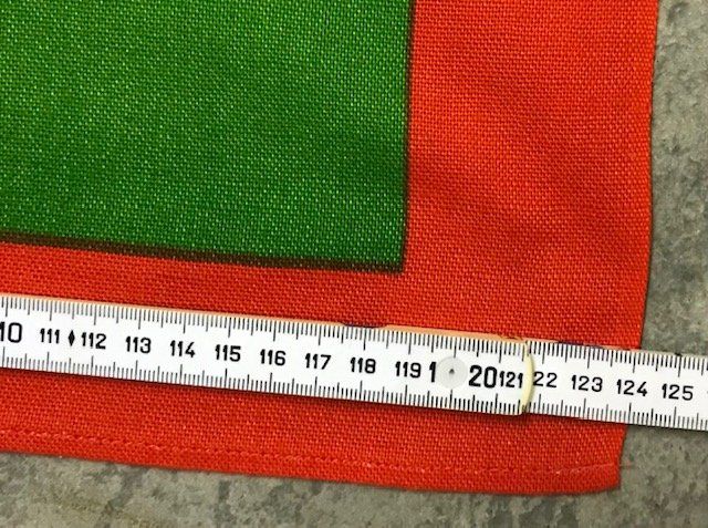 Stoffe: gestreifter Stoff Tischtuch 70er – Gebraucht aus Zürich von gigimai67 3