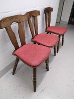 3 ANTIKE HOLZ STÜHLE