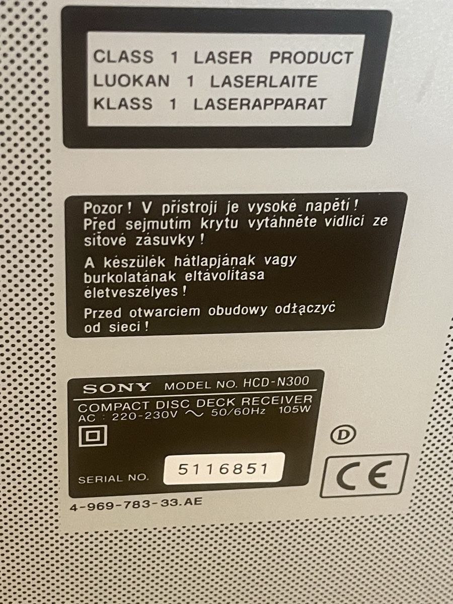 Sony Sistemi audio & multimediali: Sony Kompaktanlage HCD-N300   – Difettoso da Elsau venduto da ivyfashion 5