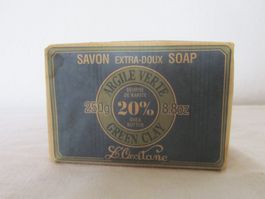 Vintage L'Occitane Seife 250g Grüne Tonerde Shea Butter