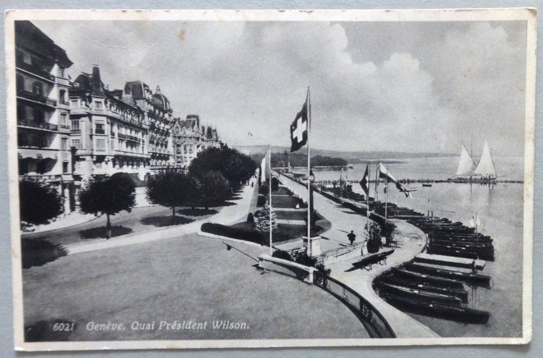 Cartoline postali: Genève, Quai Président Wilson – Difettoso da Fétigny venduto da Billy2miny