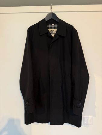 Burberry London Mantel Car Coat - Grösse 48, Schwarz 