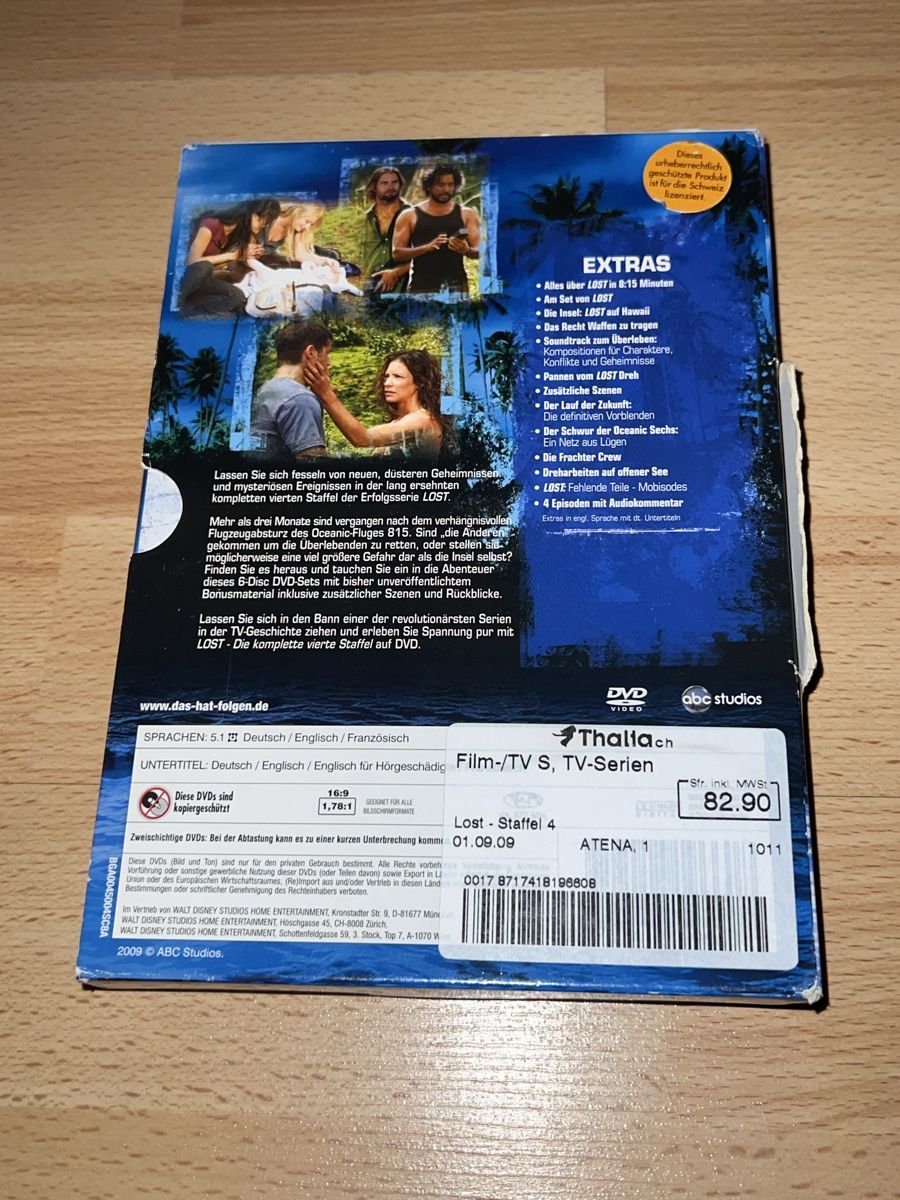 Alle DVDs: LOST Staffel 4 DVD 6-Disc-Set Deutsch – Gebraucht aus Basel von Barbieee 1