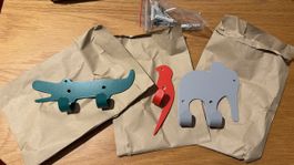 Wandhaken-Set Zoo (3er-Set) Neu