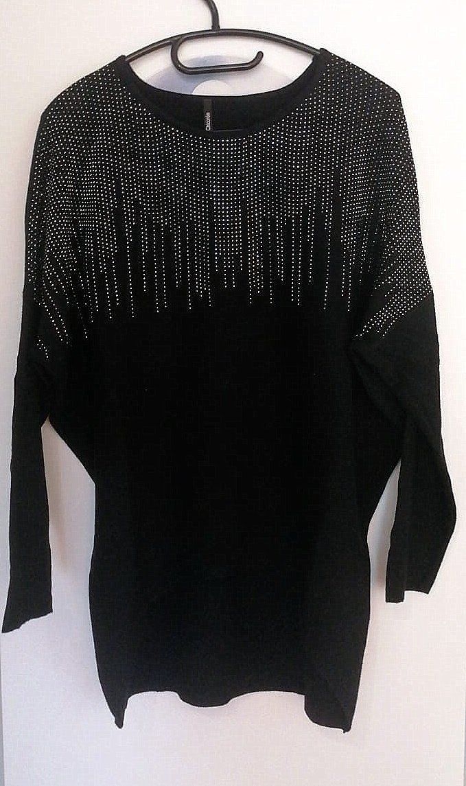 Pulls & Sweat-shirts: Eleganter Pullover mit Glitzersteinchen - Grösse S/M – D'occasion à Brunnadern par -Amarilis-