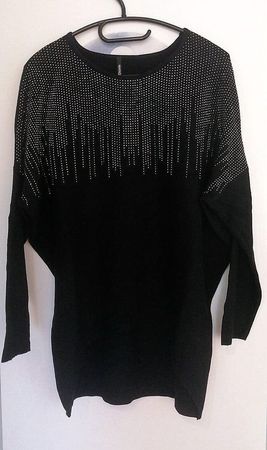 Eleganter Pullover mit Glitzersteinchen - Grösse S/M