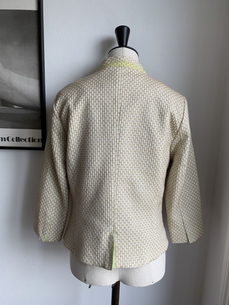 Eva & Claudi Giacche: EVA & CLAUDI: Gelb gemusterter Blazer, 38 – Nuovo (secondo la descrizione) da Luzern venduto da designluzern 3