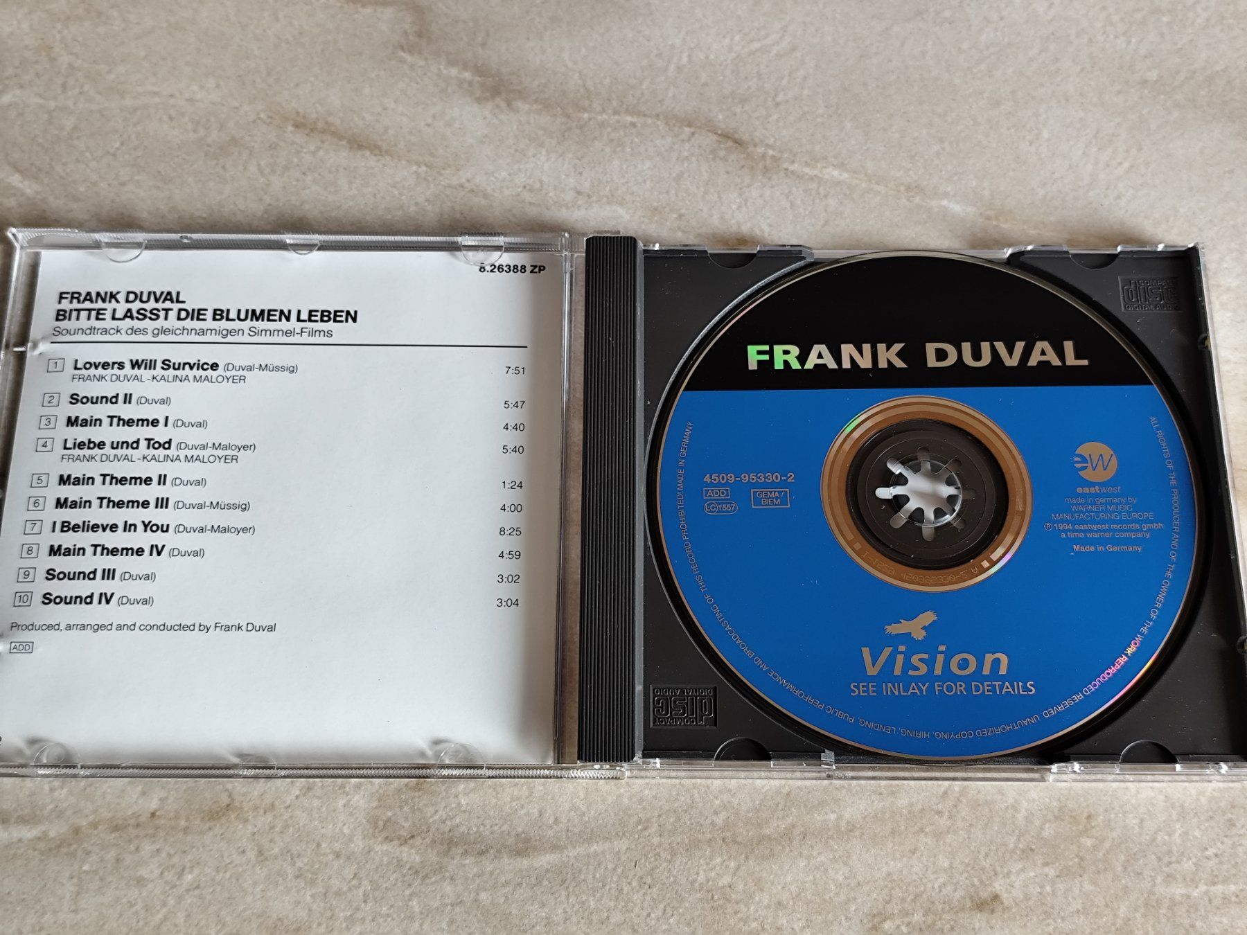 CD: FRANK DUVAL - BITTE LASST DIE BLUMEN LEBEN - Teldec 1986 – Usato da Ermenswil venduto da easyric 1