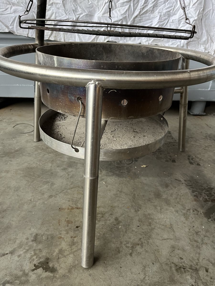 Bracieri: Feuerschale mit Grillrost, Rostfrei Inox – Usato da Schötz venduto da RcK1994 2