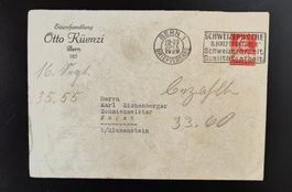 Couvert Otto Küenzi Bern 1929