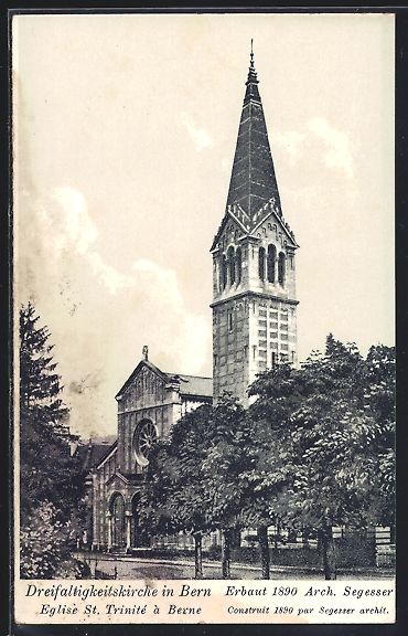 Cartes postales: Bern, Teilansicht der Dreifaltigkeitskir – D'occasion à Berlin par bartko-reher