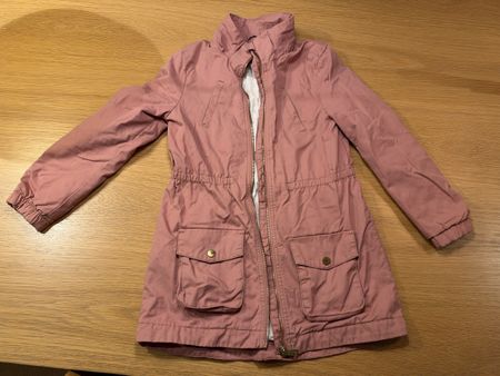 H&M Mädchen Übergangsjacke Altrosa Gr. 134 (8–9 J.)