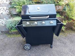 Top Gasgrill New York 4 Brenner mit klappbaren Seitenteilen