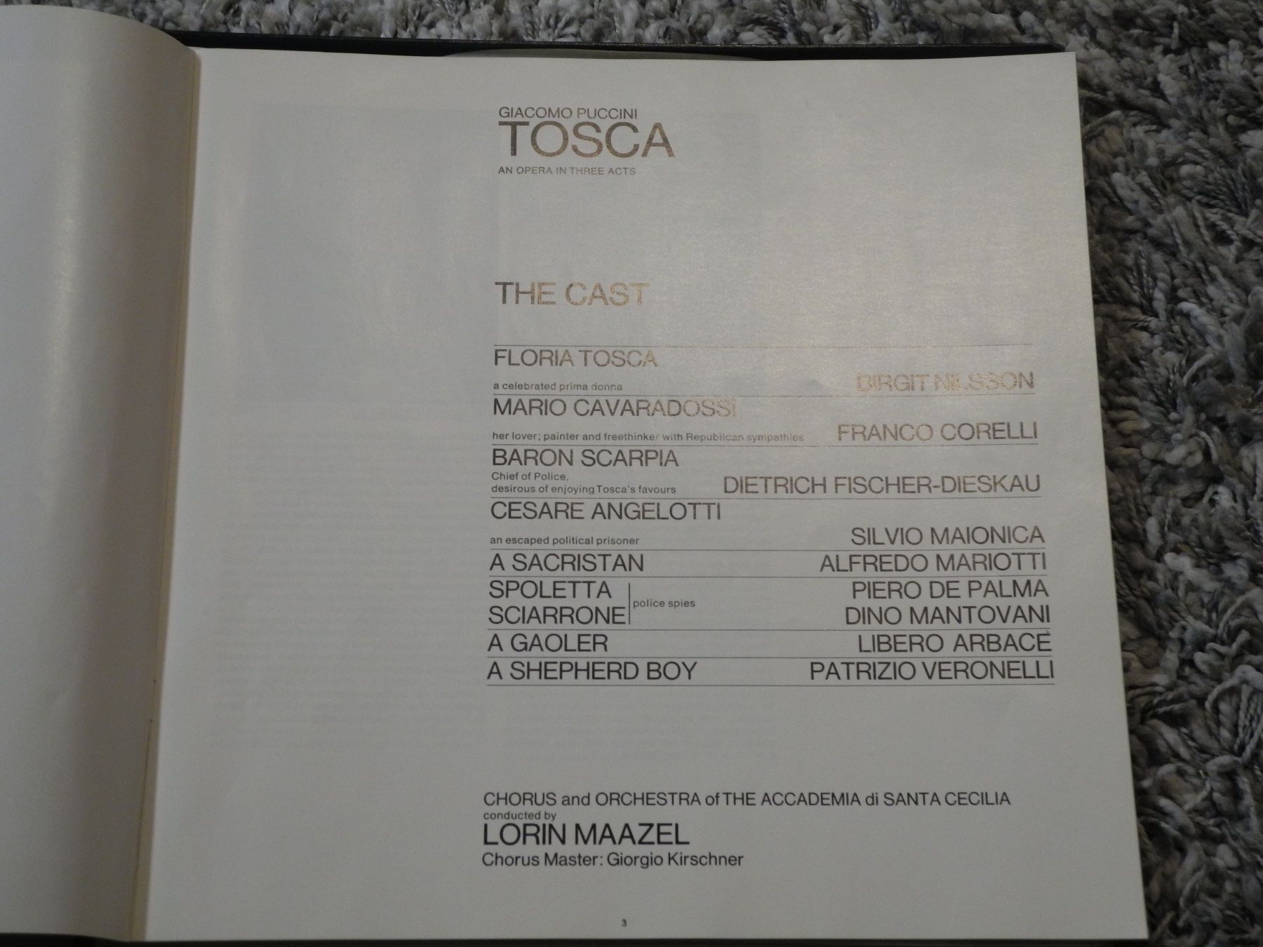 Vinyles: PUCCINI: TOSCA - MAAZEL/NILSSON / CORELLI - DECCA SET 341/2 – Neuf (Voir description) à Fahrwangen par Swirl2 1