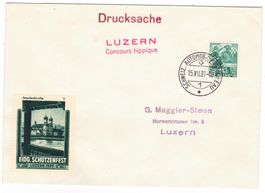Lettre de Luzern BPA A275 pour Luzern le 15.VII.39
